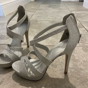 Silver 5” heels